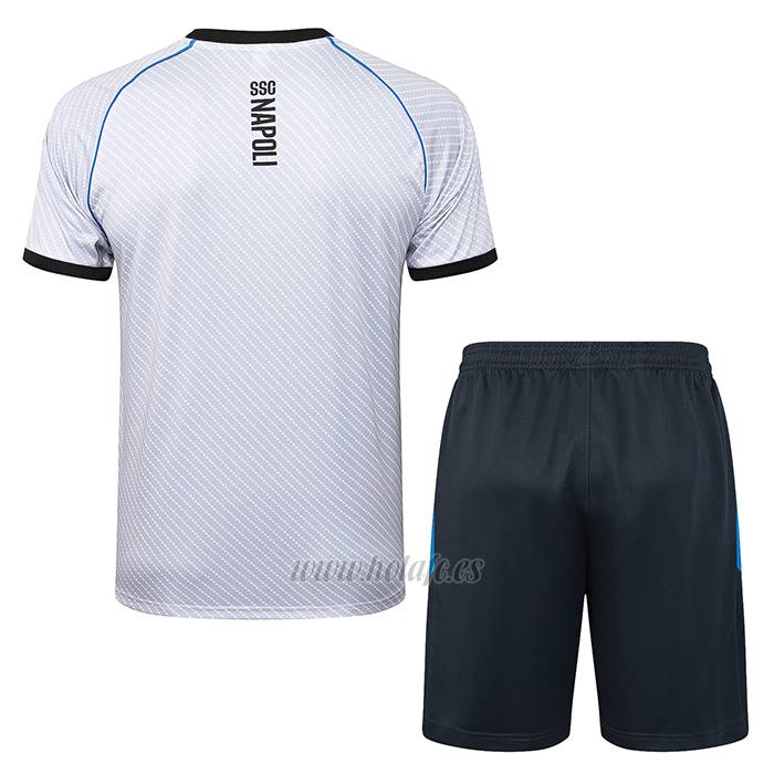 Chandal del Napoli Manga Corta 2025-2026 Blanco - Pantalon Corto